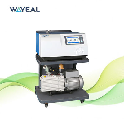 Detector de fugas de hélio com 2 unidades de fonte de íons